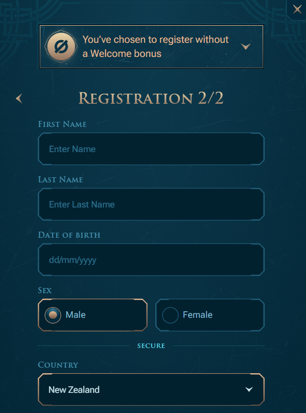 Registration Form 2